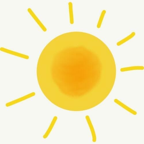 Genial Zeichnen - Illustration Sonne - Maja Oschmann - copyright